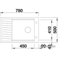 Кухонная мойка Blanco Elon XL 6 S 524845 (темная скала)