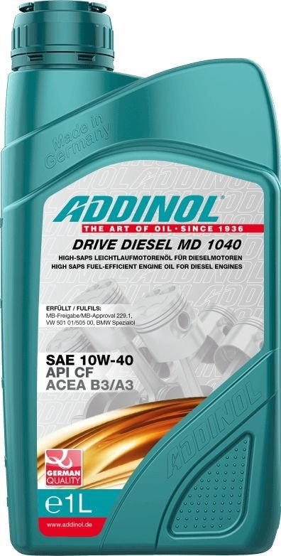 

Моторное масло Addinol Drive Diesel MD 1040 10W-40 1л