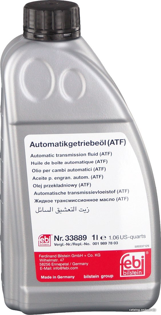Трансмиссионное масло Febi bilstein ATF 33889 1л