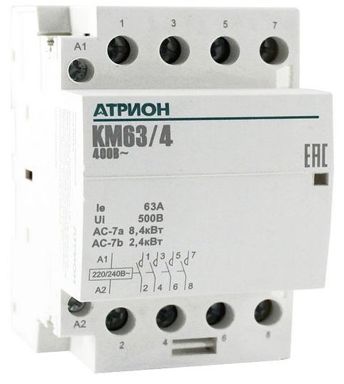 

Контактор Атрион KM63-4-4NO