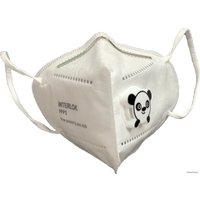 Респиратор-полумаска Interlock Защитная полумаска Little FFP2 с клапаном (панда, 1 шт)
