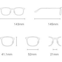 Компьютерные очки Xiaomi Mijia Anti-Blue Light Glasses HMJ03RM (черный)