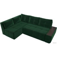 Угловой диван Mebelico Амадэус 109684 (левый, велюр, зеленый)