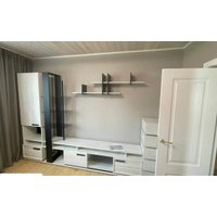 Шкаф распашной Глазов МЦН 1 Oslo (Бетон Пайн светлый/Черный)