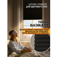 Плиссе Delfa Crep BLO СПШ-36205 (48x160, черный)