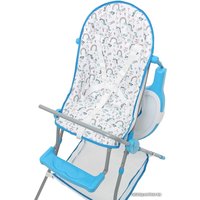 Высокий стульчик Polini Kids Disney Baby 252 (Единорог Радуга, голубой)