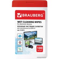 Влажные салфетки BRAUBERG 512810 (100 шт)