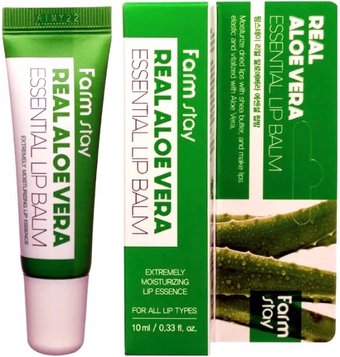 Бальзам для губ Real Aloe Vera Essential Lip Balm (10 мл)