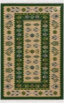 Ковер для жилой комнаты Shahintex Etno Icarpet 120x180 003 455559 (малахит)