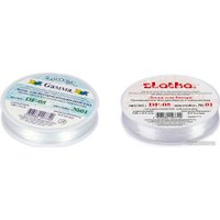Набор бисероплетения Zlatka Леска для бисера DF-05 d 0.5 мм 100 м (№01 белый)