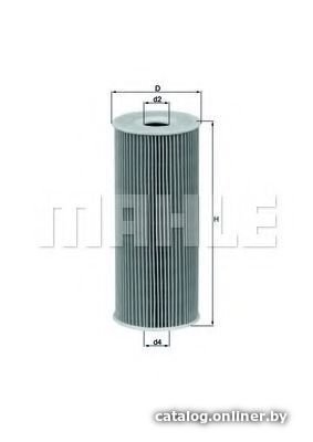 Масляный фильтр Mahle Knecht OX143D