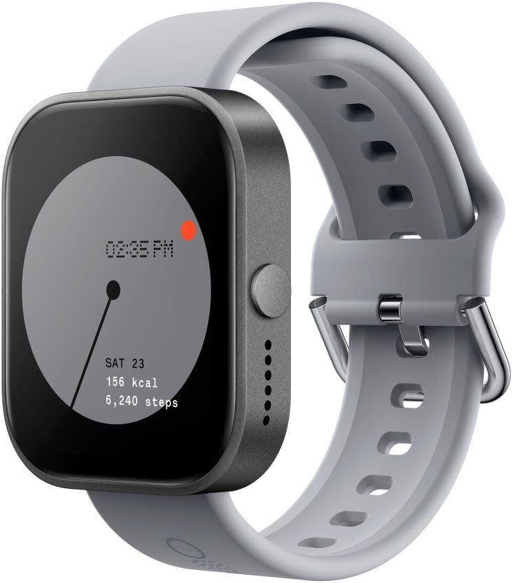 

Умные часы CMF Watch Pro (темно-серый, серый силиконовый ремешок)