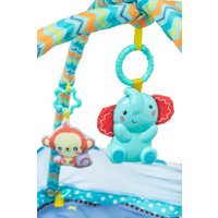 Развивающий коврик Nino Квадро Совушка (бирюзовый)