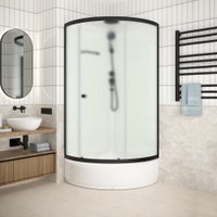 Душевая кабина Domani-Spa Simple 99 Mid 90x90 DS01Sm99MWM00.Gt-V1.2-Black