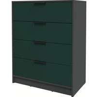 Комод Интерлиния Концепт КТ-К80 Глосс (антрацит/изумруд)