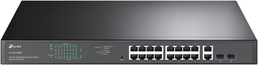 

Настраиваемый коммутатор TP-Link TL-SG1218MPE V2