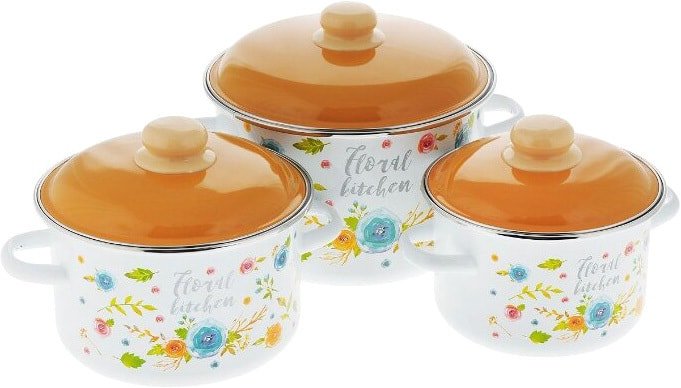 

Набор кастрюль Appetite Floral Kitchen 6KB191M