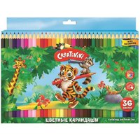 Набор цветных карандашей Creativiki КЦ36КР (36 цветов)