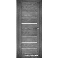 Межкомнатная дверь Юни Амати 1 80x200 (дуб шале-графит/матовое стекло)