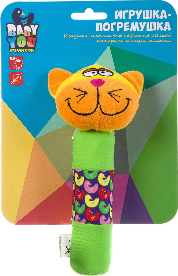 

Погремушка Bondibon Baby You Кот ВВ1286-КОТ