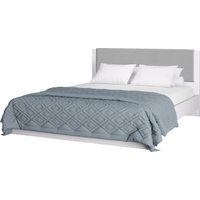 Кровать Аквилон Акцент №16М 160x200 (белое сияние/конфетти сильвер)