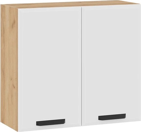 

Шкаф навесной Трия Тиана 1ВВ8 с двумя дверьми (дуб крафт золотой/белый супермат)