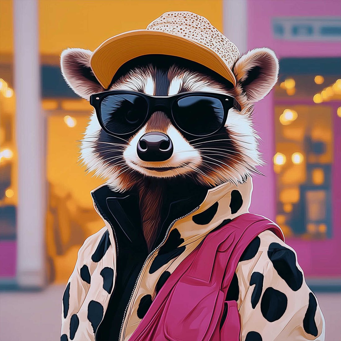 

Алмазная мозаика Феникс+ Енот на стиле 71403