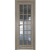 Межкомнатная дверь ProfilDoors 102XN L 60x200 (каштан темный, стекло прозрачное)