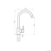 Смеситель РМС SUS124BLK-017F