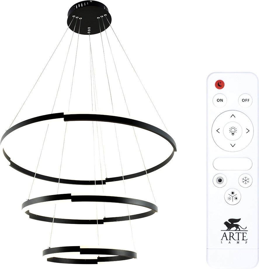 

Подвесная люстра Arte Lamp Alfie A2180SP-60BK