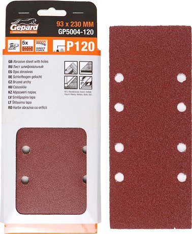 

Набор шлифлистов Gepard GP5004-80 (5 шт)
