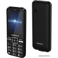 Кнопочный телефон Maxvi P3 (черный) в Орше
