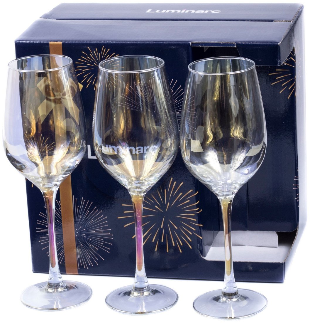 

Набор бокалов для вина Luminarc Celeste. Golden chameleon P1638