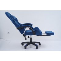 Игровое (геймерское) кресло Calviano 1584 (велюр, синий)