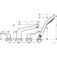 Смеситель Hansgrohe Novus 71333000