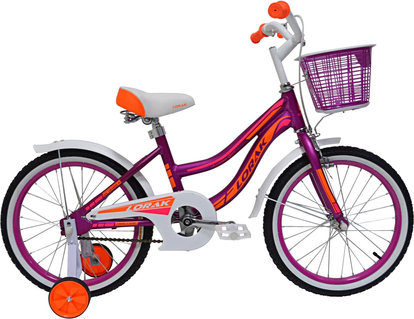 

Детский велосипед Lorak Junior 18 Girl (фиолетовый)