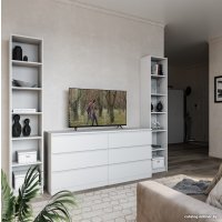 Стеллаж Mio Tesoro Варма 40 (пигмент, белый)