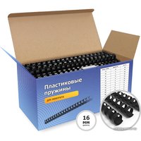 Пластиковая пружина для переплета Гелеос BCA4-16B 16 мм 100 шт (черный)