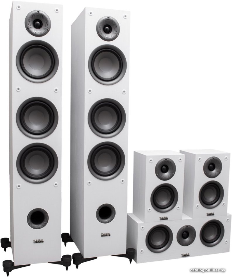 Комплект акустики Taga Harmony TAV 5.0: TAV-507F + C + S (белый)