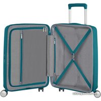 Чемодан-спиннер American Tourister Soundbox Jade Green 55 см