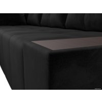 Угловой диван Mebelico Амадэус 109688 (левый, велюр, черный)