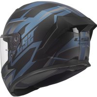 Мотошлем LS2 FF820 Rapid III Xtrem (2XS, черный/синий бензин)