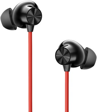 Наушники OnePlus Bullets Wireless Z3 (черный/красный, международная версия)