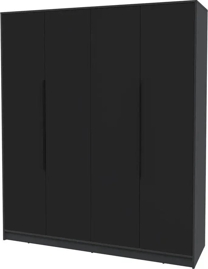 

Шкаф распашной Интерлиния Концепт КТ-Ш4 Глосс (антрацит/черный)