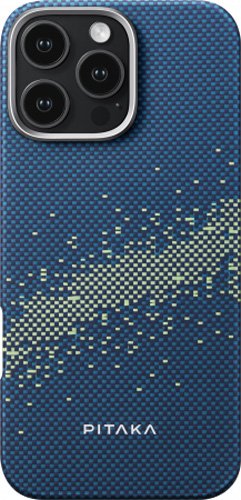 

Чехол для телефона Pitaka StarPeak Tactile Woven для iPhone 16 Pro Max (синий)