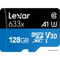 Карта памяти Lexar 633x microSDXC LSDMI128BB633A 128GB (с адаптером)