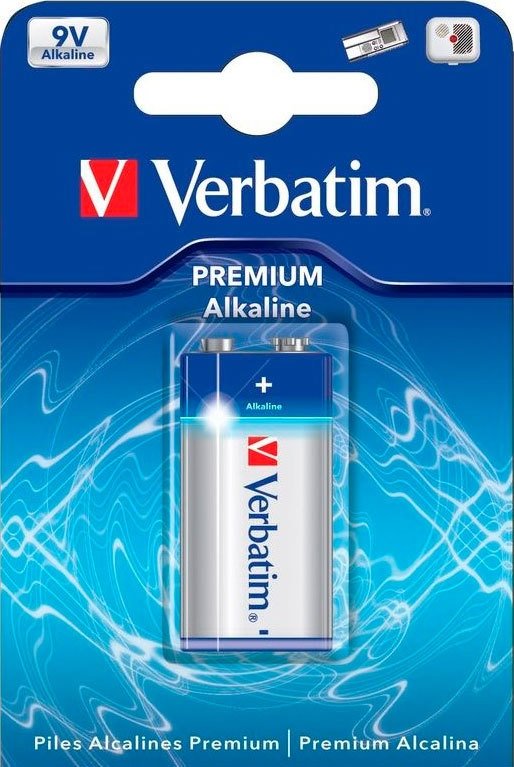 

Батарейка Verbatim 9V Premium Alkaline 49924