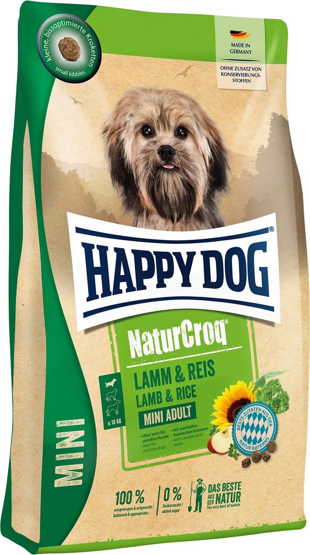 

Сухой корм для собак Happy Dog NaturCroq Mini Lamm & Reis (для мелких пород с ягненком и рисом) 800 г