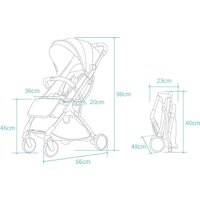 Коляска прогулочная «книга» Labalu Dream D9 (серый)