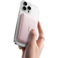 Внешний аккумулятор Baseus PicoGo AM41 Ultra-Slim Qi2 Magnetic Power Bank 10000mAh (розовый)